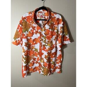 Retro Rifle Shirt Rule #1 Fight Club Maple Leaves Brad Pitt Tyler Durden Mens 2X